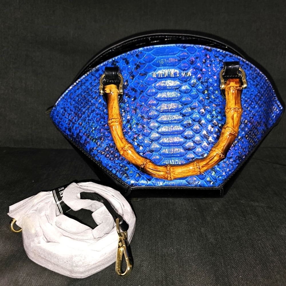 Metallic Blue Mermaid Style purse